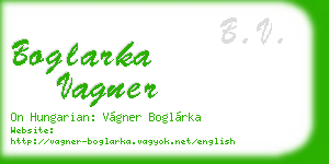 boglarka vagner business card