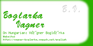 boglarka vagner business card